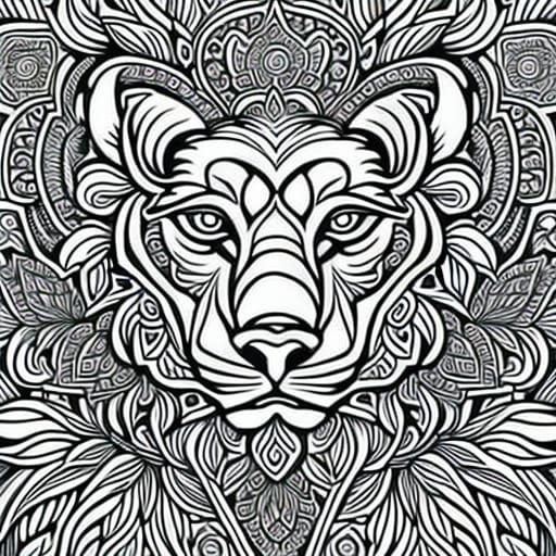 Coloring book - AI Generated Artwork - NightCafe Creator