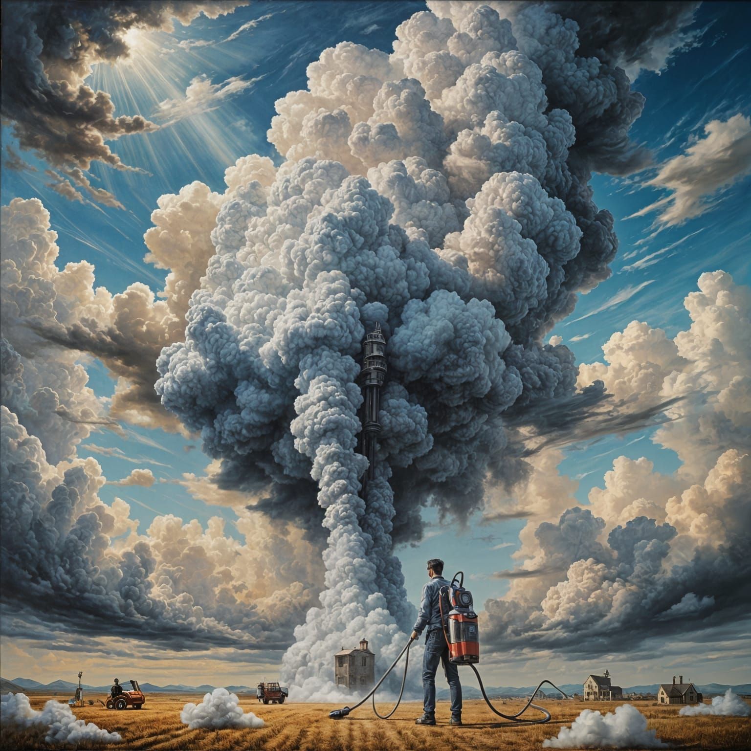 Cloud vacuum cleaner  by @Sara