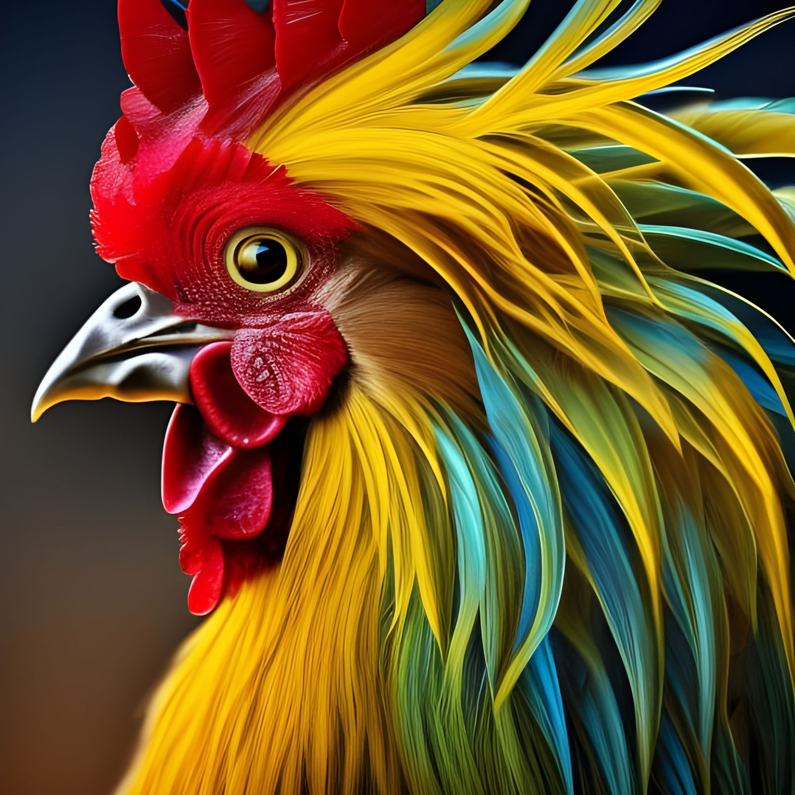 Beautiful rooster - AI Generated Artwork - NightCafe Creator