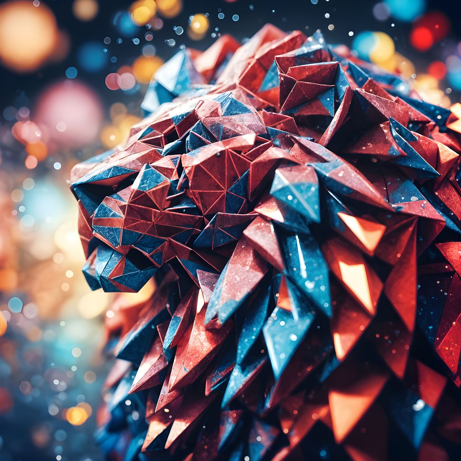 🦁 King Of The Abstract Jungle  by @The Nights Sky