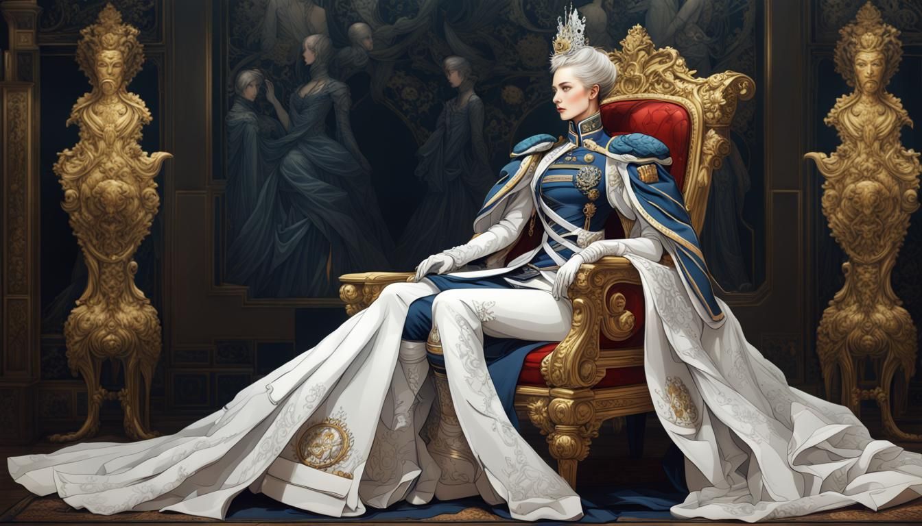 Prussian 20th Century Empress - AI Generated Artwork - NightCafe Creator