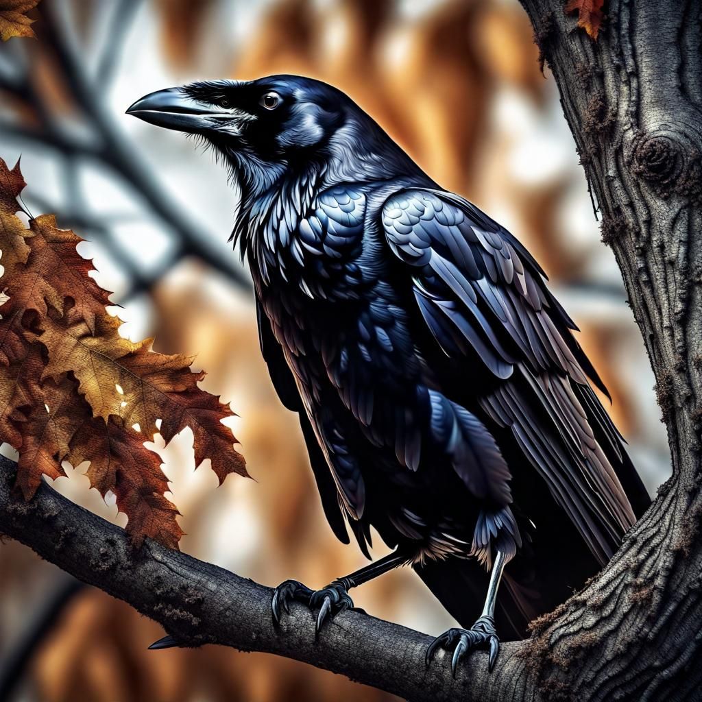Wildlife in Autumn Series: Crows