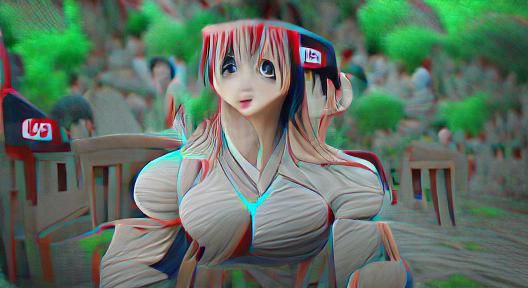 buff anime girl