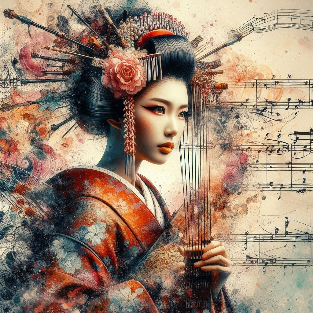 double exposure beautiful fantasy DALL-E 3 portrait landscape..