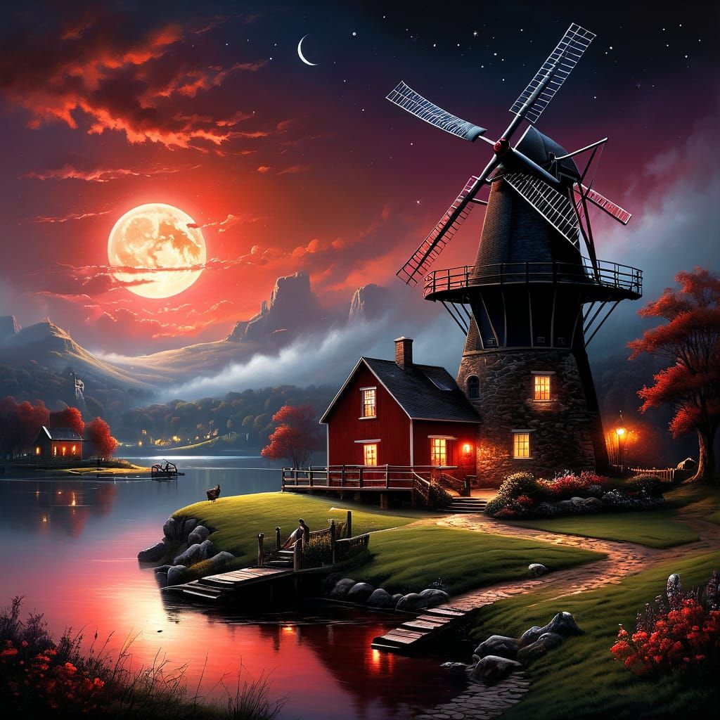 Windmill on a Hilltop