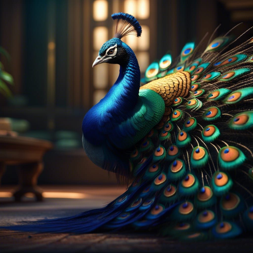 Peacock 🦚 - AI Generated Artwork - NightCafe Creator