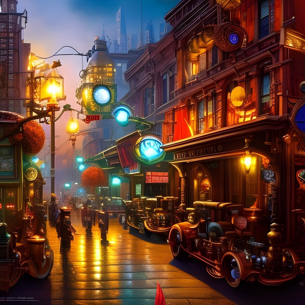 Downtown - AI Generated Artwork - NightCafe Creator