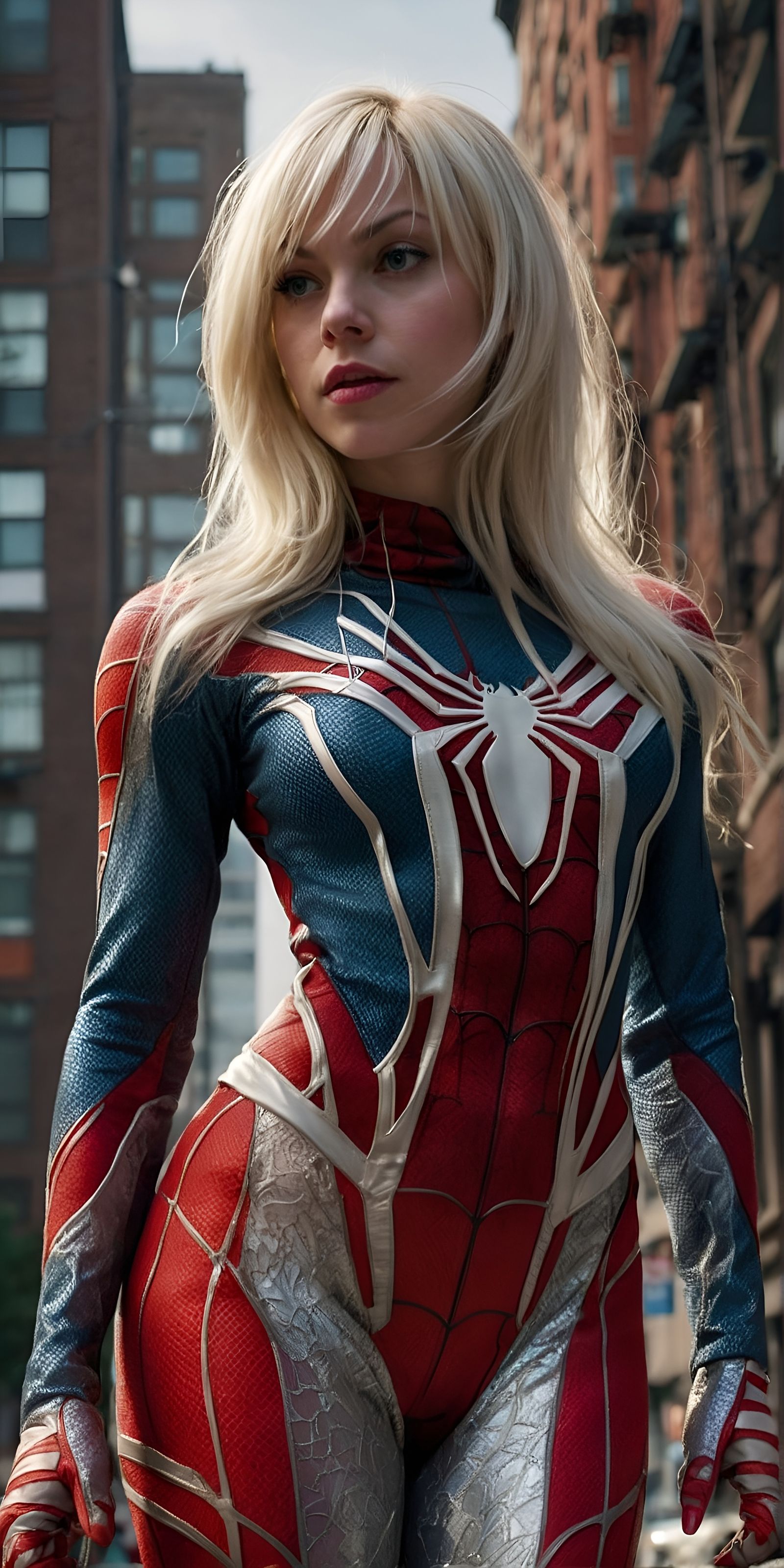 Gwen Stacy Spider Woman - AI Generated Artwork - NightCafe Creator