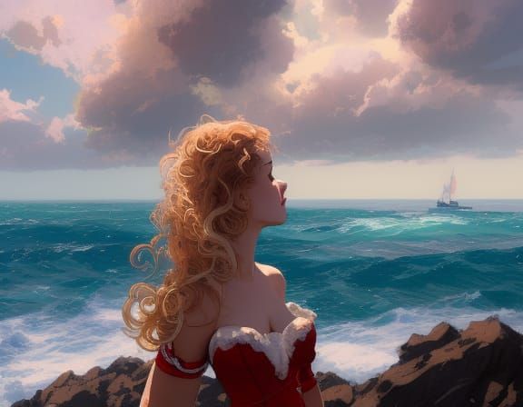 Profile and seascape