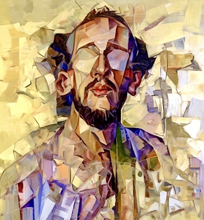 Abstract portrait of a man