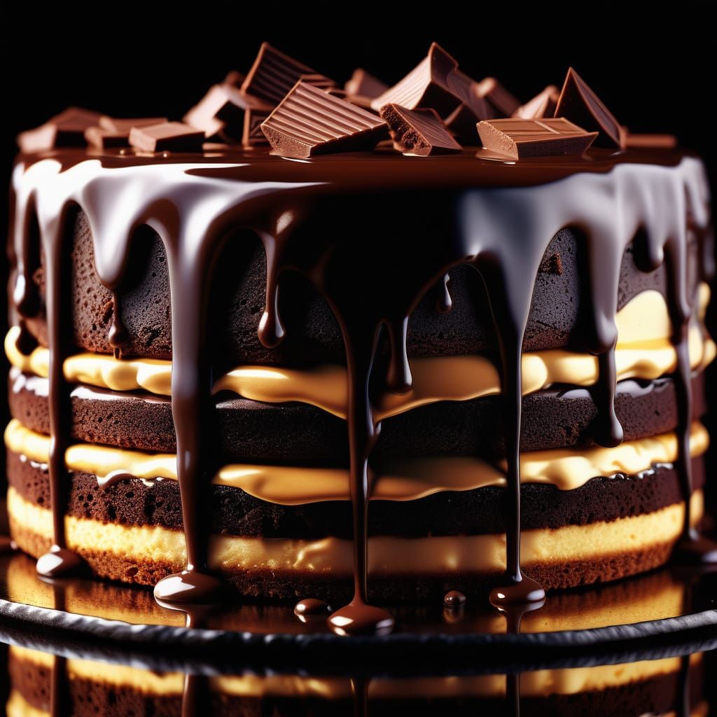 Chocolate ganache  by @Diney