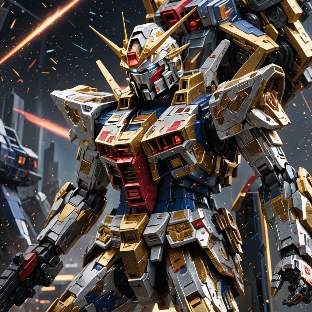 Action Figure Gundam - AI Generated Artwork - NightCafe Creator