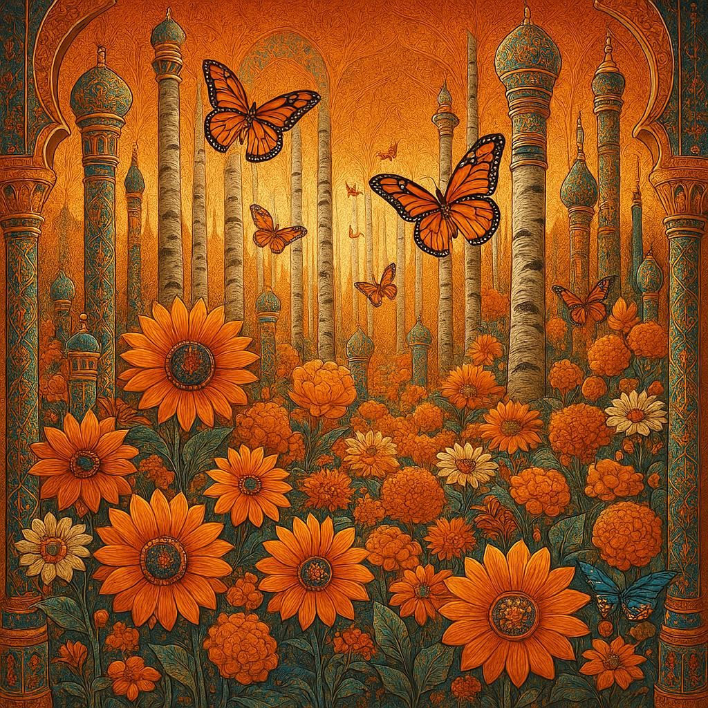 Birch Temples for Butterflies