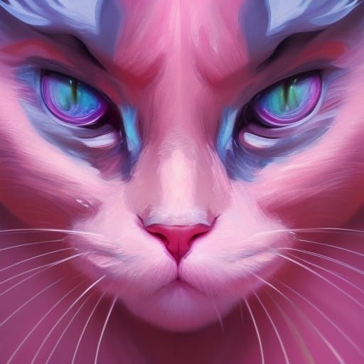 pink cat