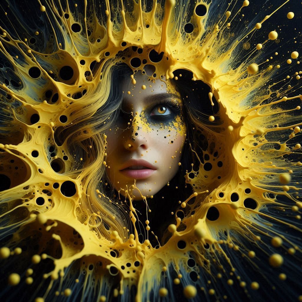 Yellow hole paint