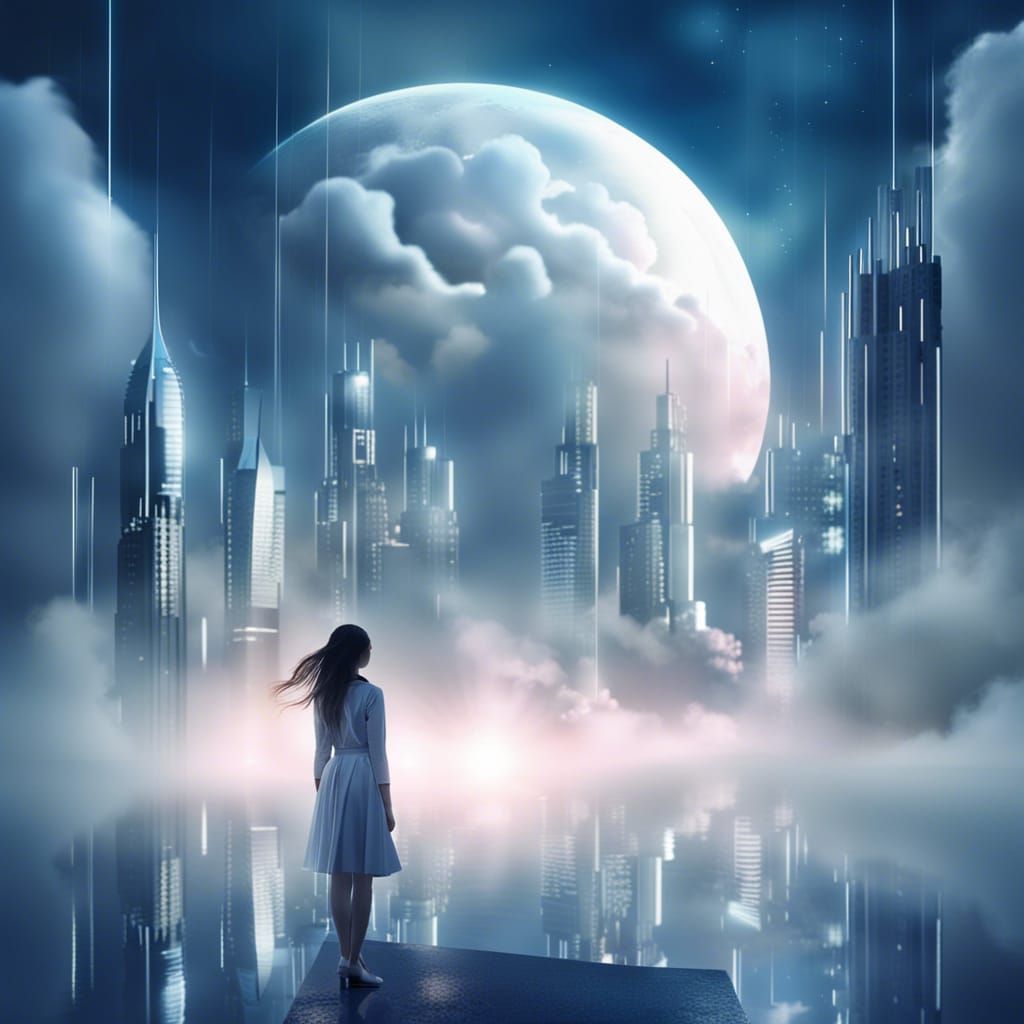 Alone in City   by @undefined