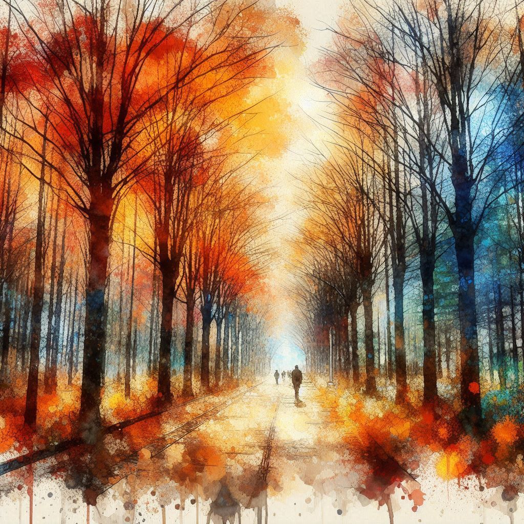 double exposure beautiful fantasy DALL-E 3 portrait landscape..