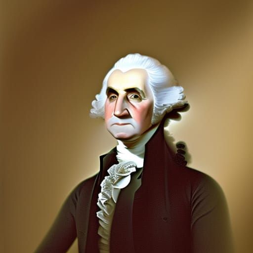George Washington. Painted by Gilbert Stuart.