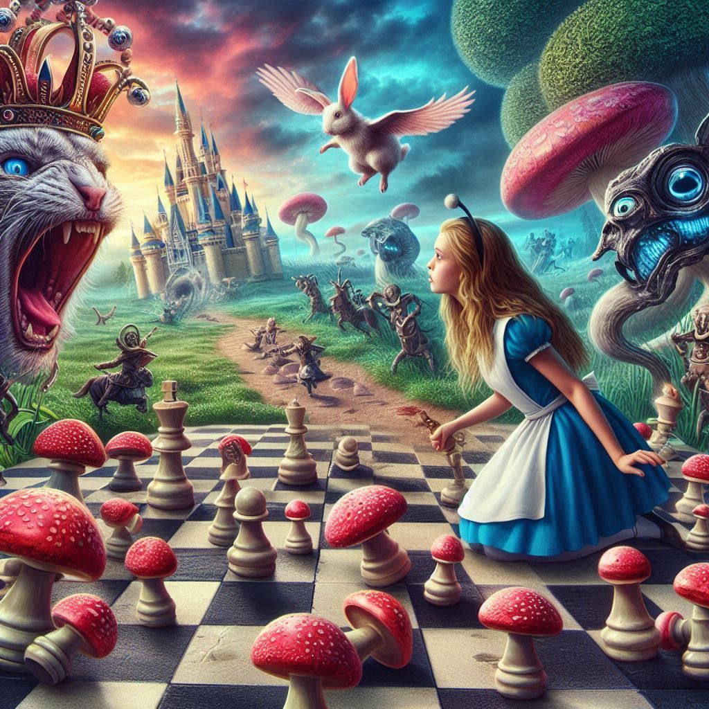 Alice down the rabbit hole.