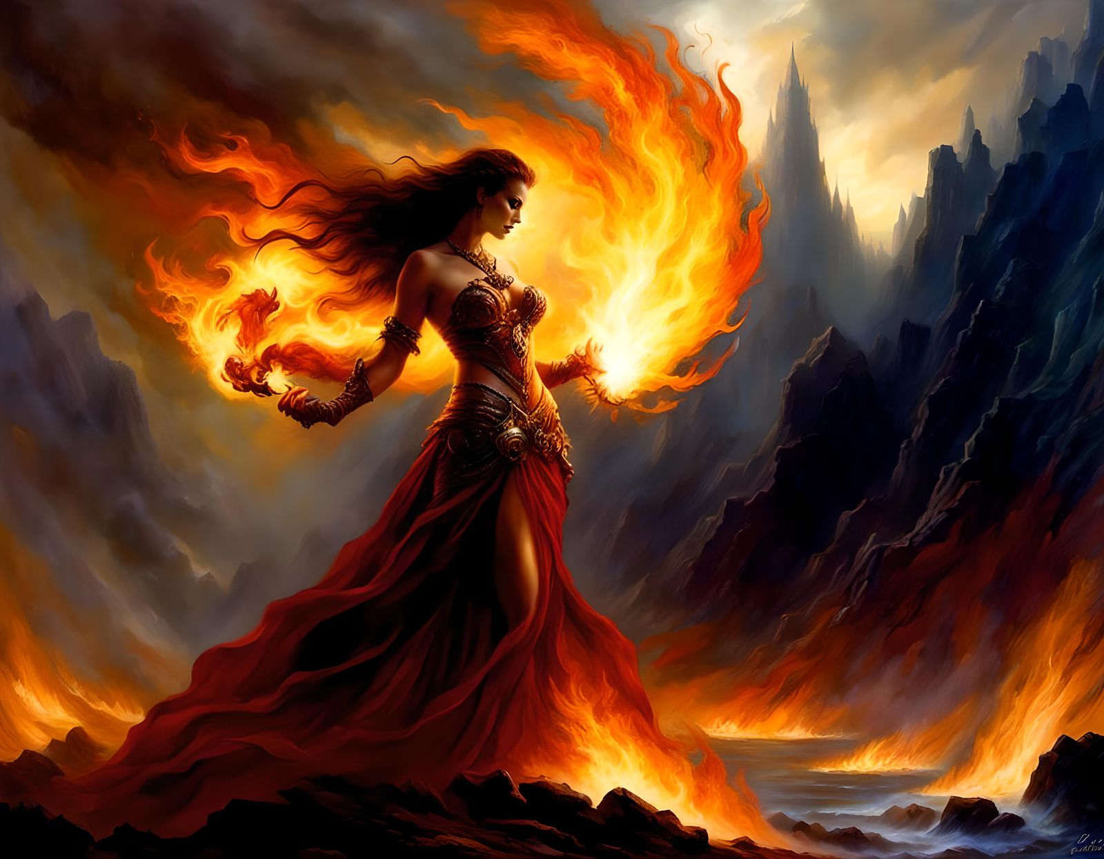 She Brings the Fire  by @Thoragh