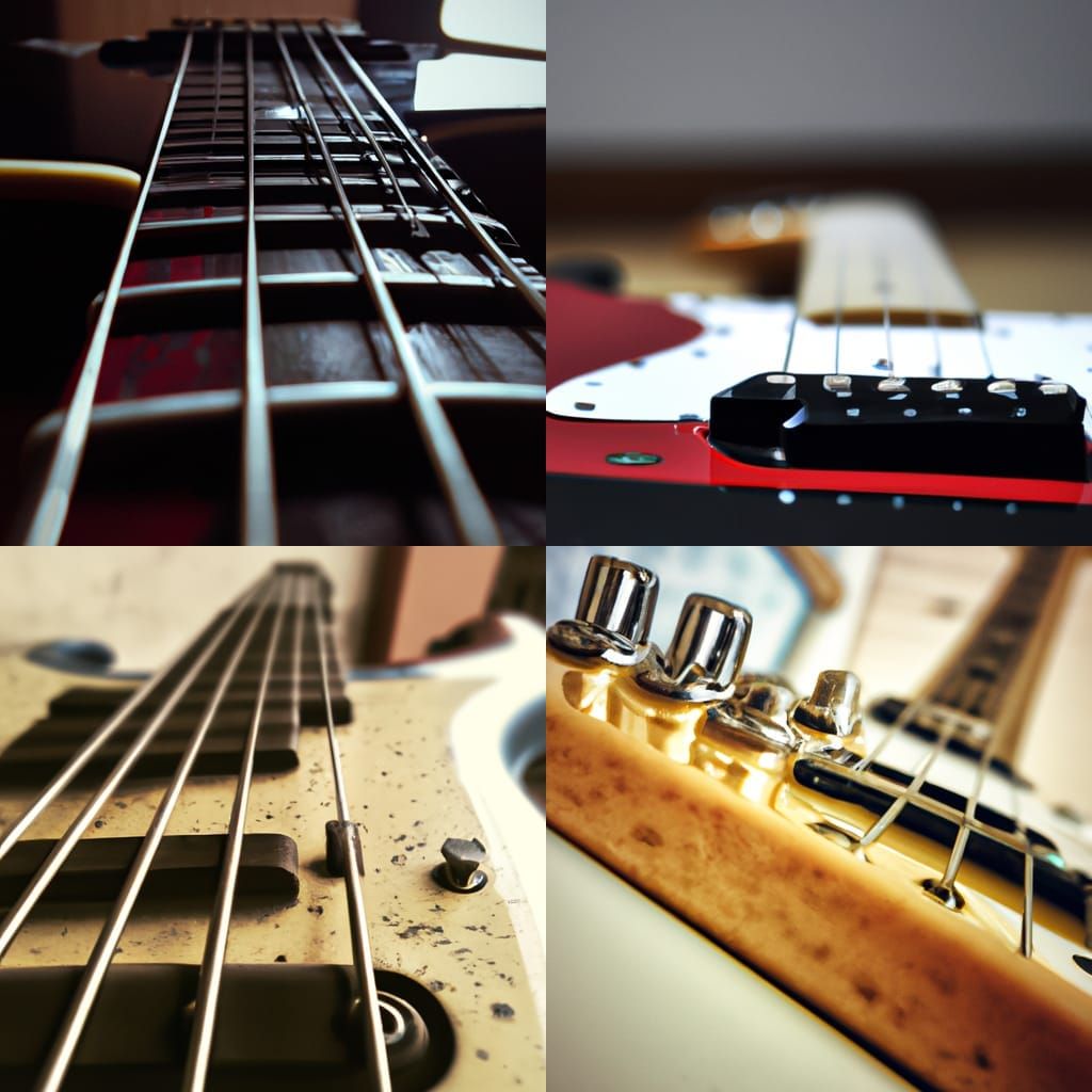 Abstract AI-Generated Electric Guitar