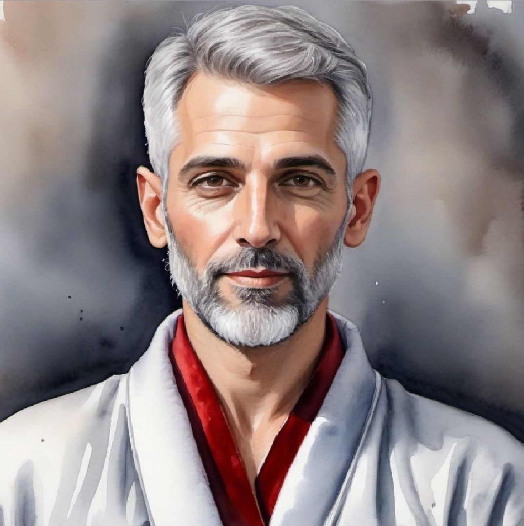 Abbās, a handsome bearded Iranian