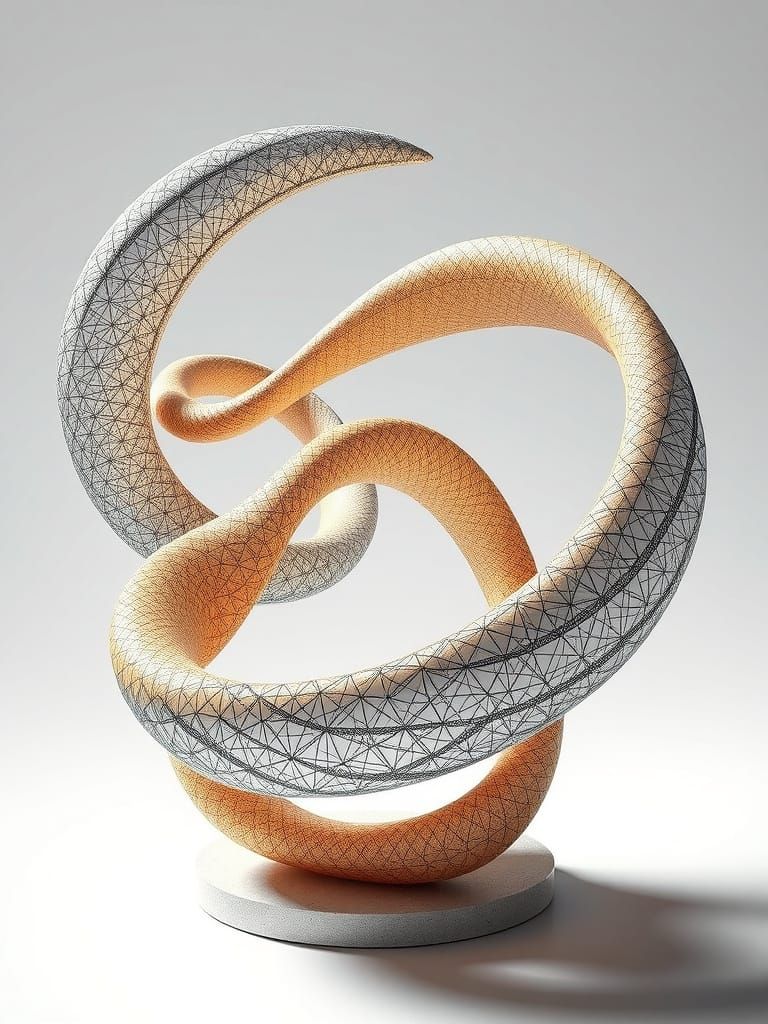Abstract Infinity Sculpture  by @Karen Ridley