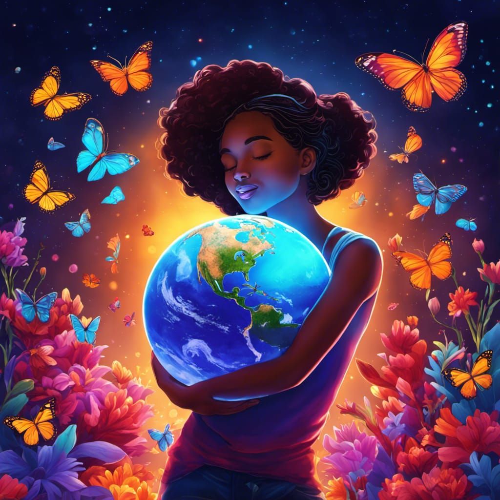 The World Needs a Hug  by @nightmareangel