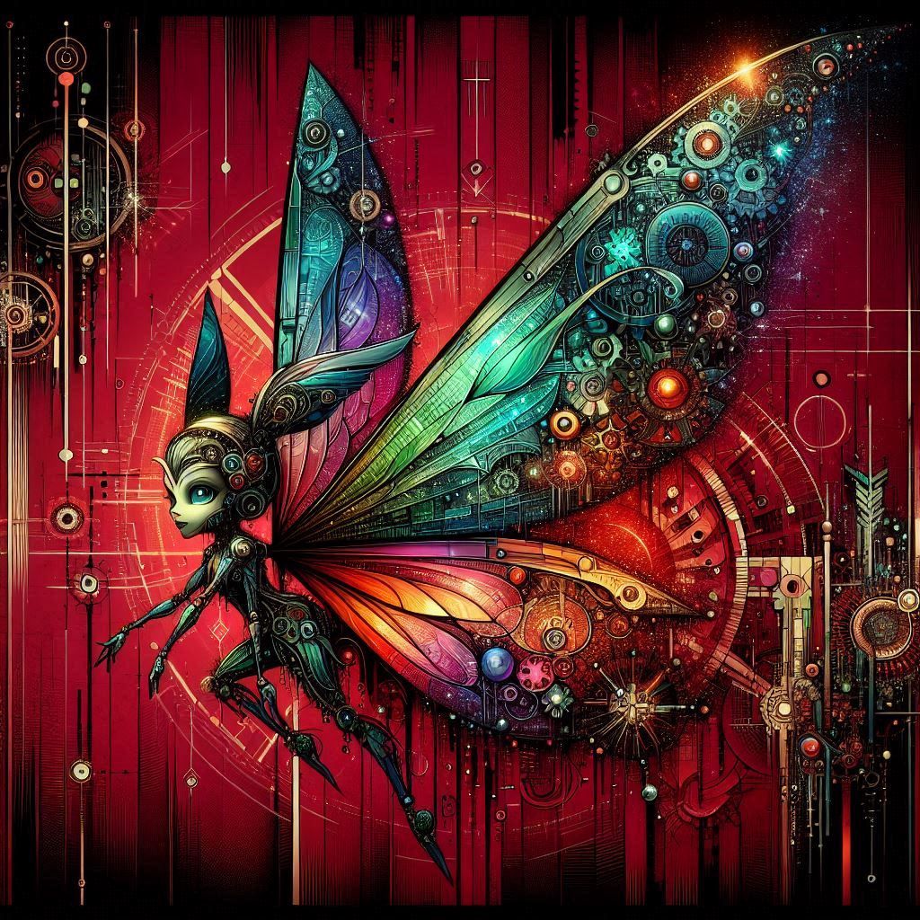 Biometrical Tinkerbelll Fantasy Illustration 2