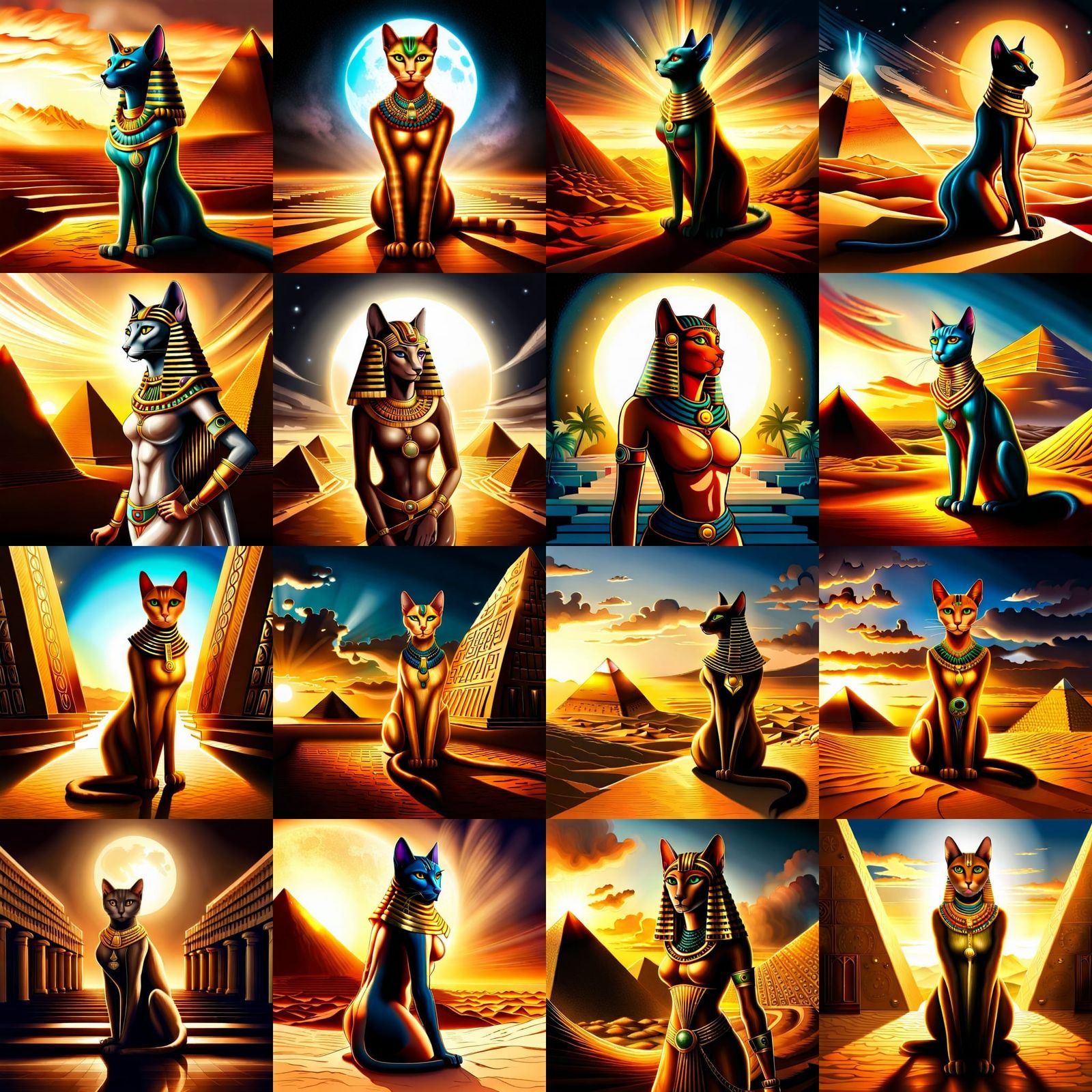 Bastet, an Egyptian cat goddess