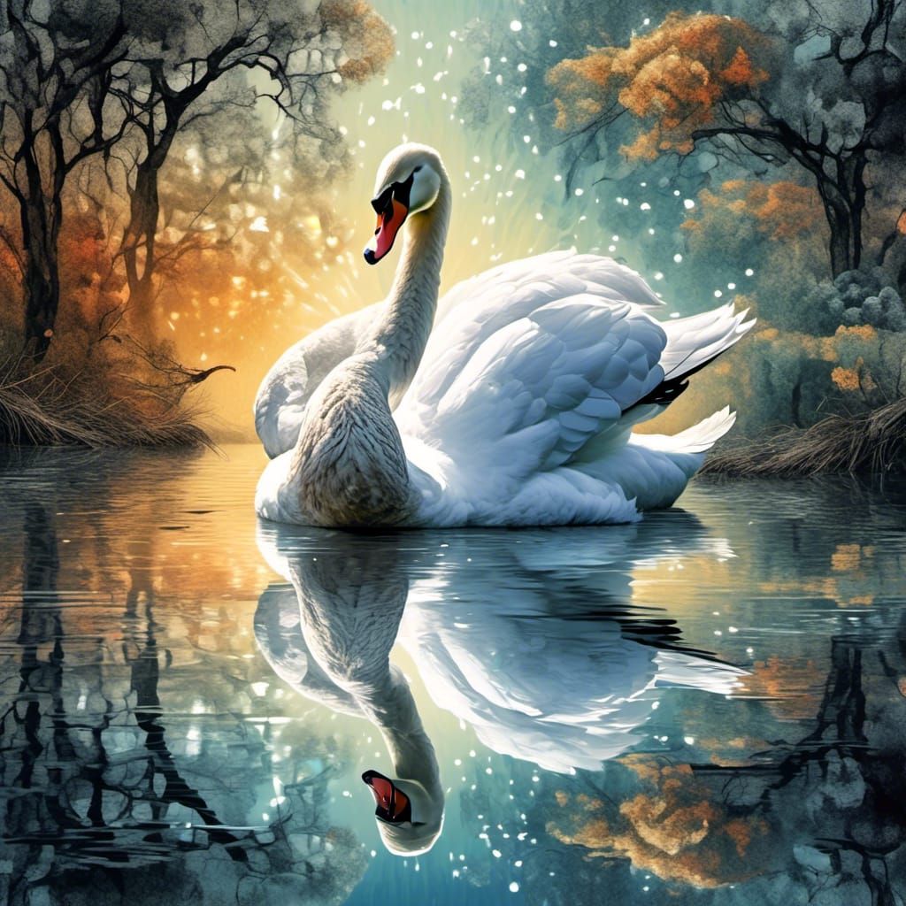 Elegant swan, no ugly duckling   by @Kandy Kane