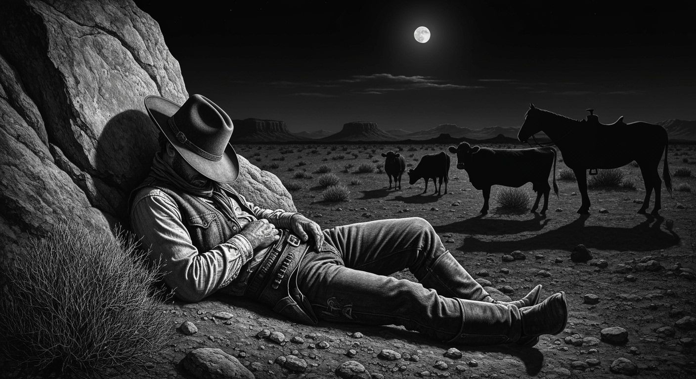 Tired cowboy  by @Thibe