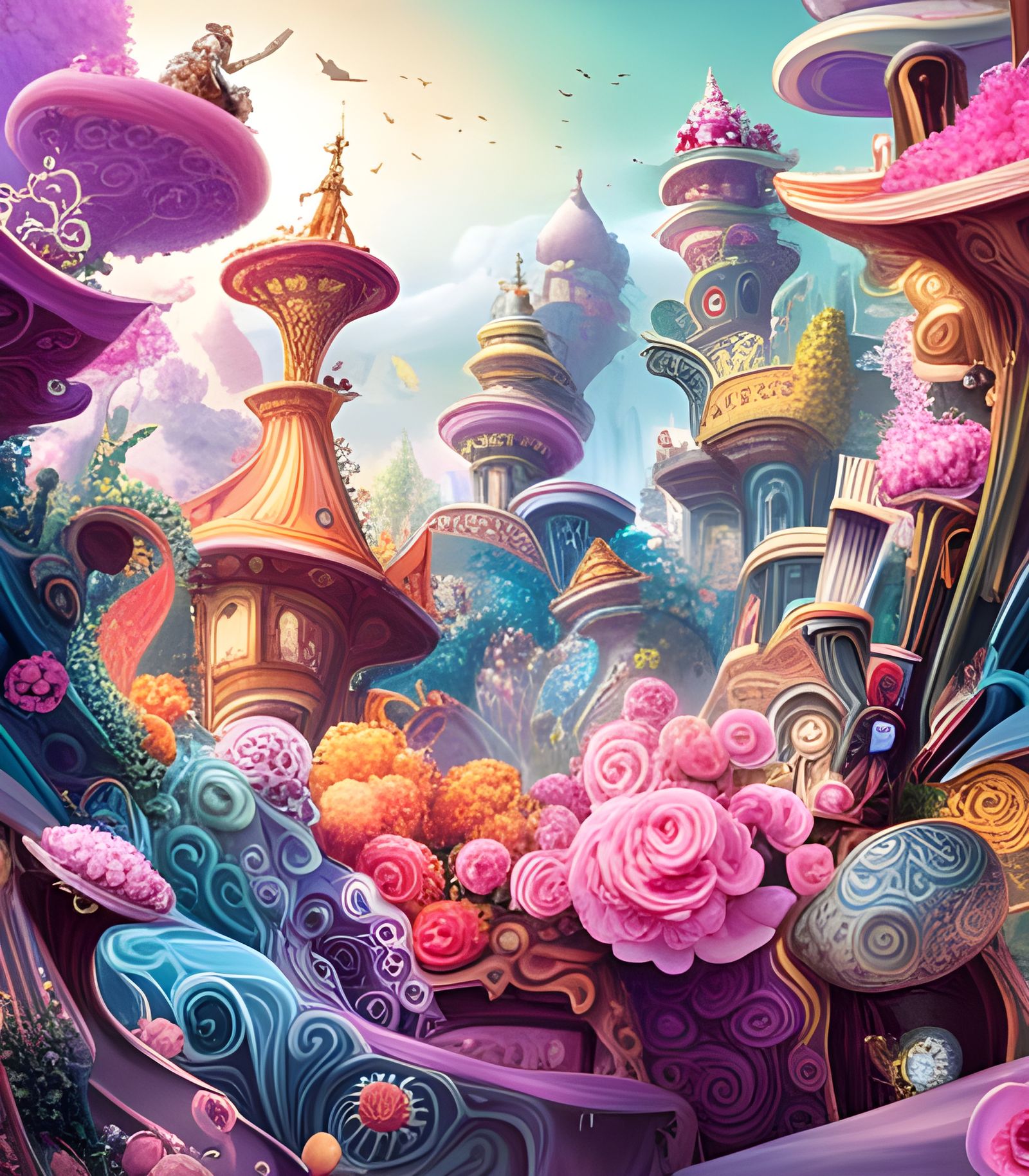 Magical Fairytale Wonderland - AI Generated Artwork - NightCafe Creator