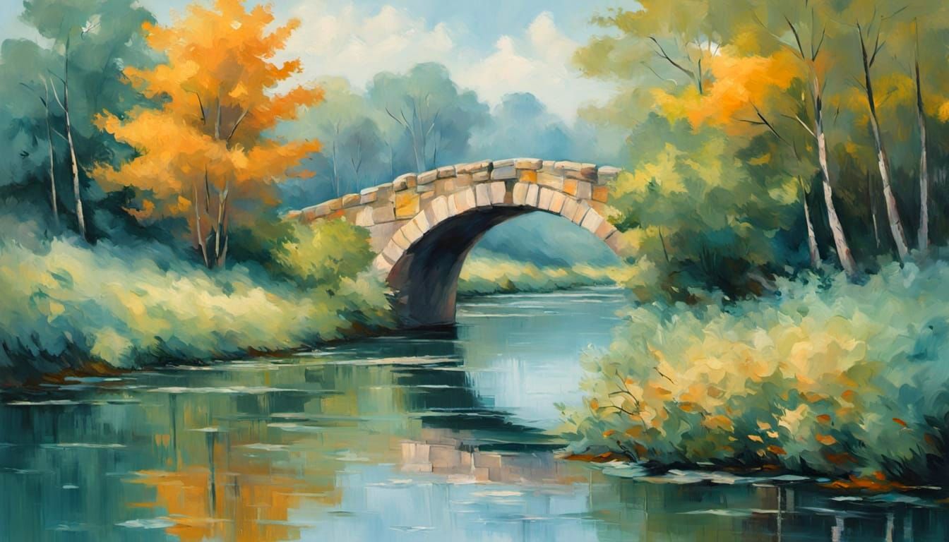 Woodland Bridge  by @Macfoggy