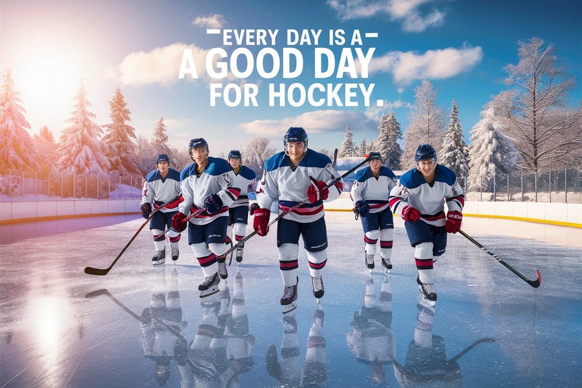 “every Day Is A Good Day For Hockey.” - Ai Generated Artwork 