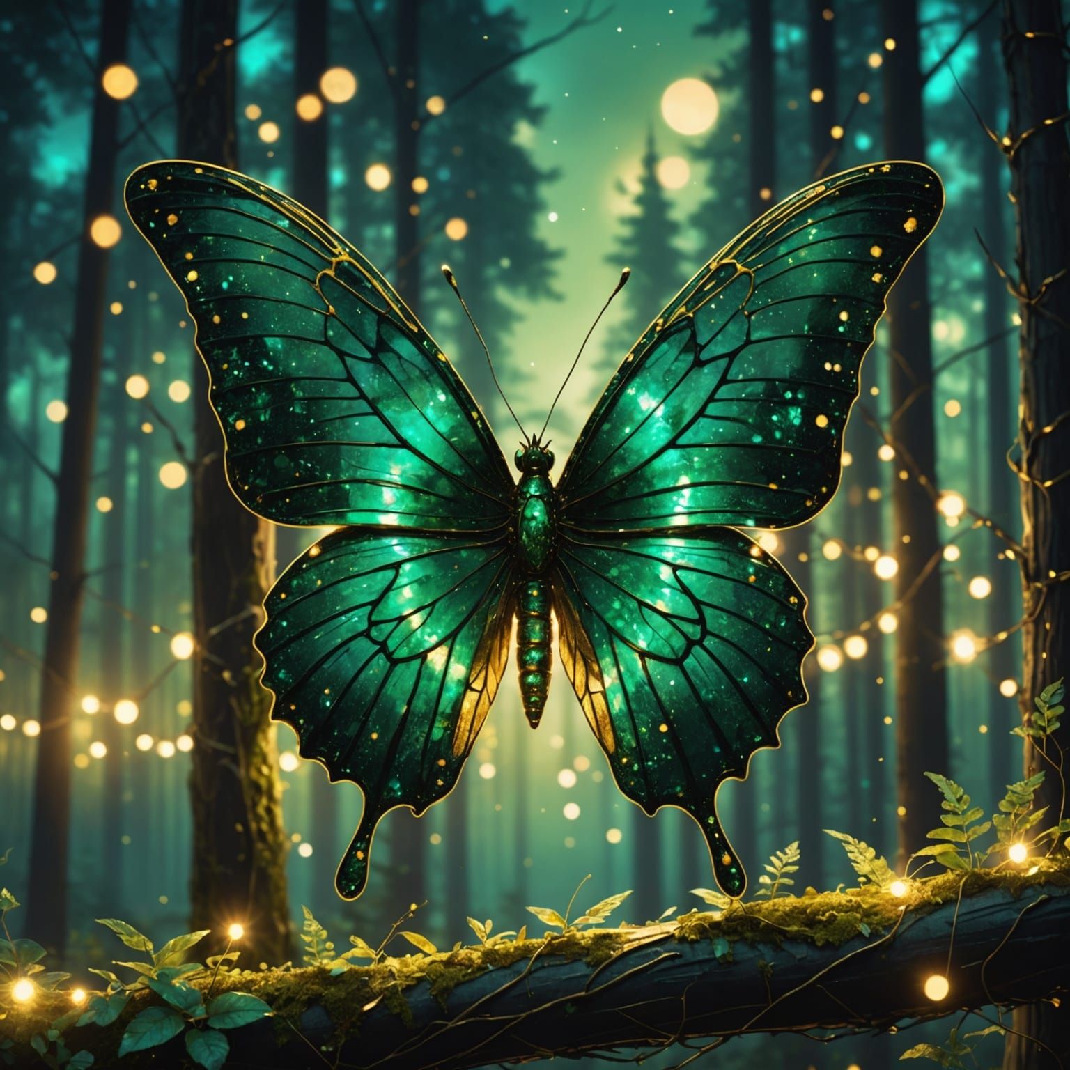 Emerald Butterfly  by @Pop