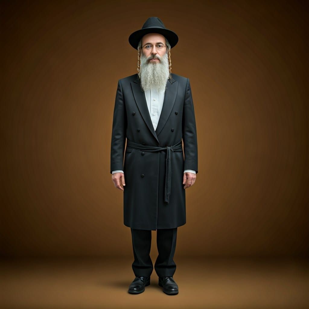 Hasidic Man in Traditional Attire