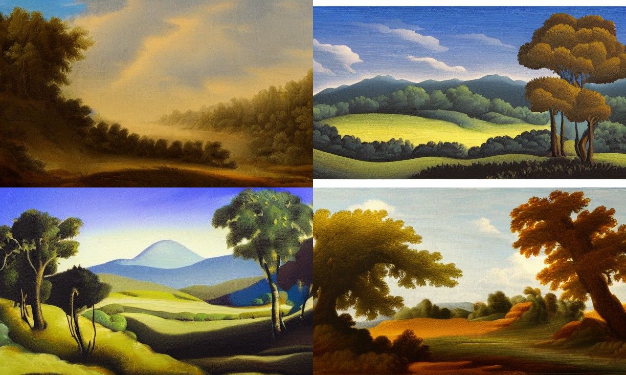 Landscape in the style of Lyco art