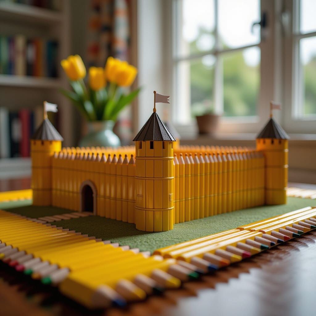 Pencil Fortress   by @Stutzy