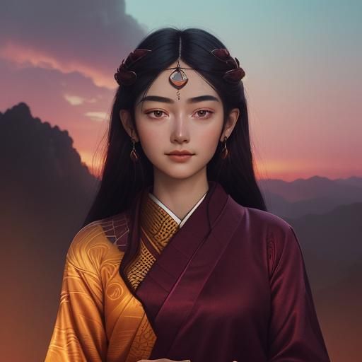 Her face , come forth , gorgeous , eyes , clarity , panorami...