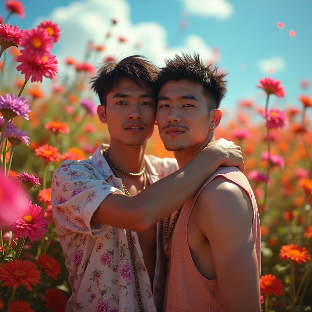 Best Friends - Field in Bloom