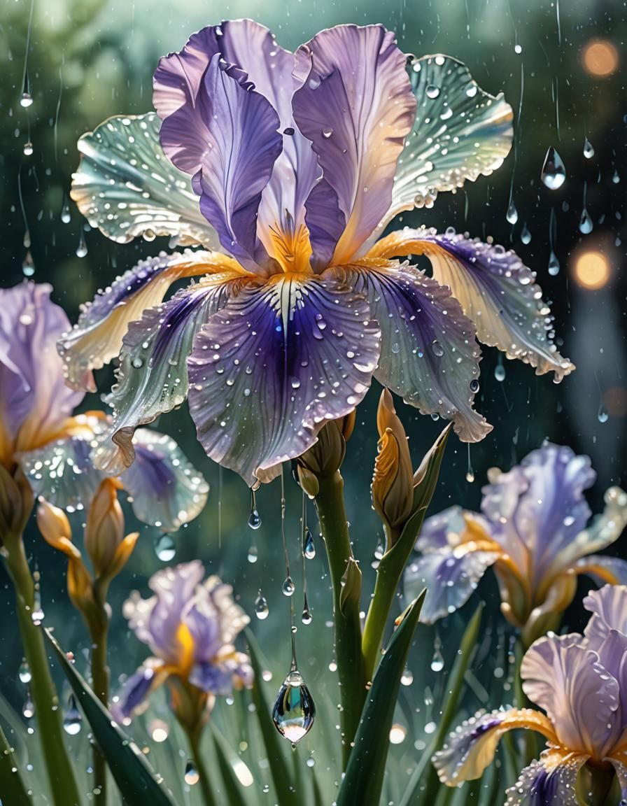 Iris in the rain  by @Zayn