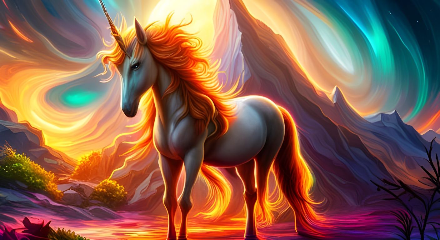 Unicorn in Its Element - AI Generated Artwork - NightCafe Creator