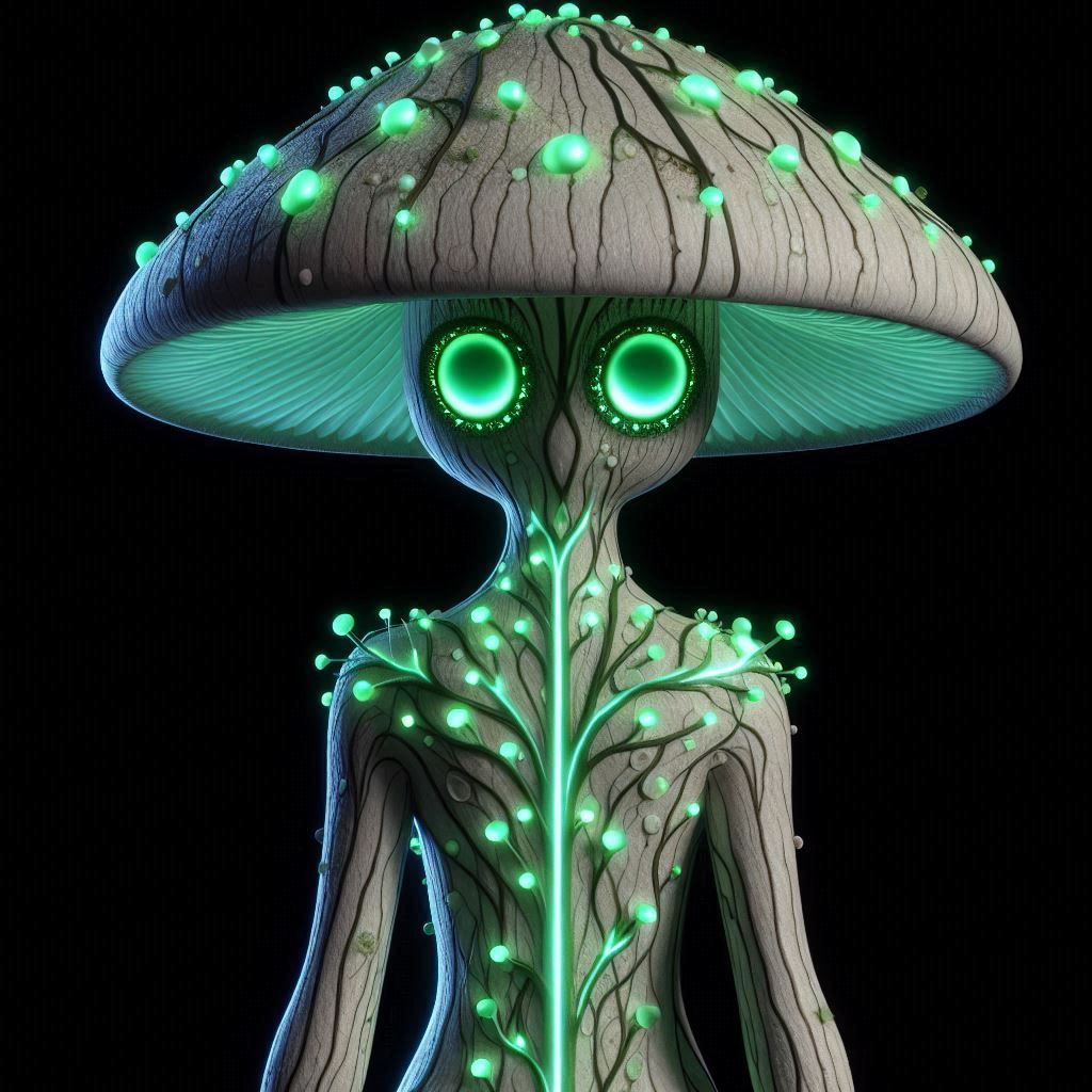 Bioluminescent Myco-Alien