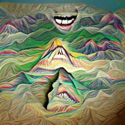 Trippy smile mountain