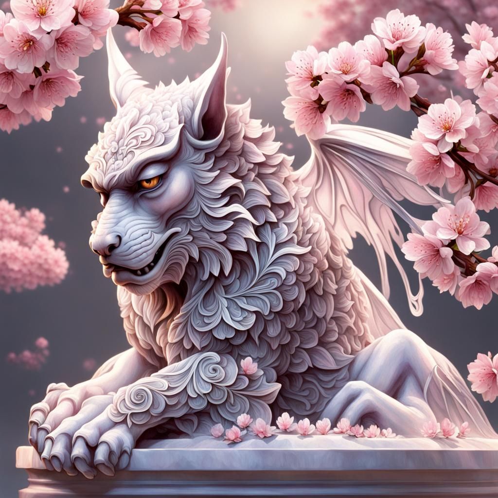 Cherry blossom Gargoyle