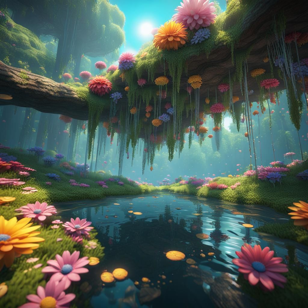 Fantasy forest floor
