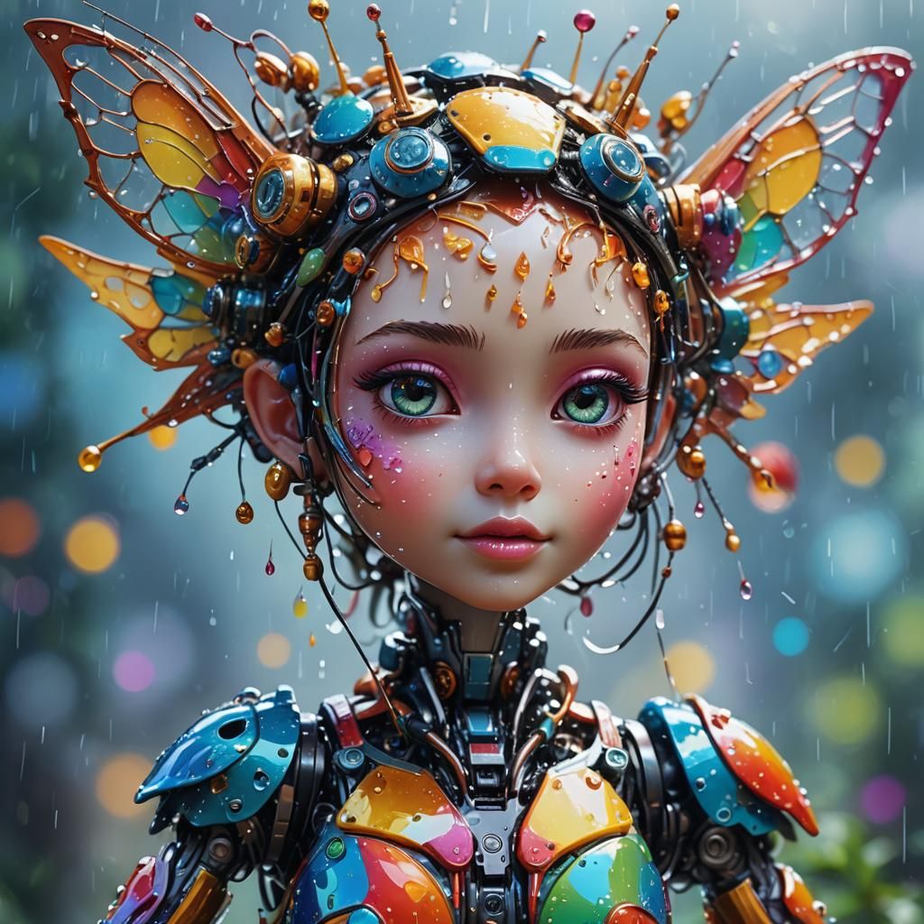 Cybernetic fairy - AI Generated Artwork - NightCafe Creator