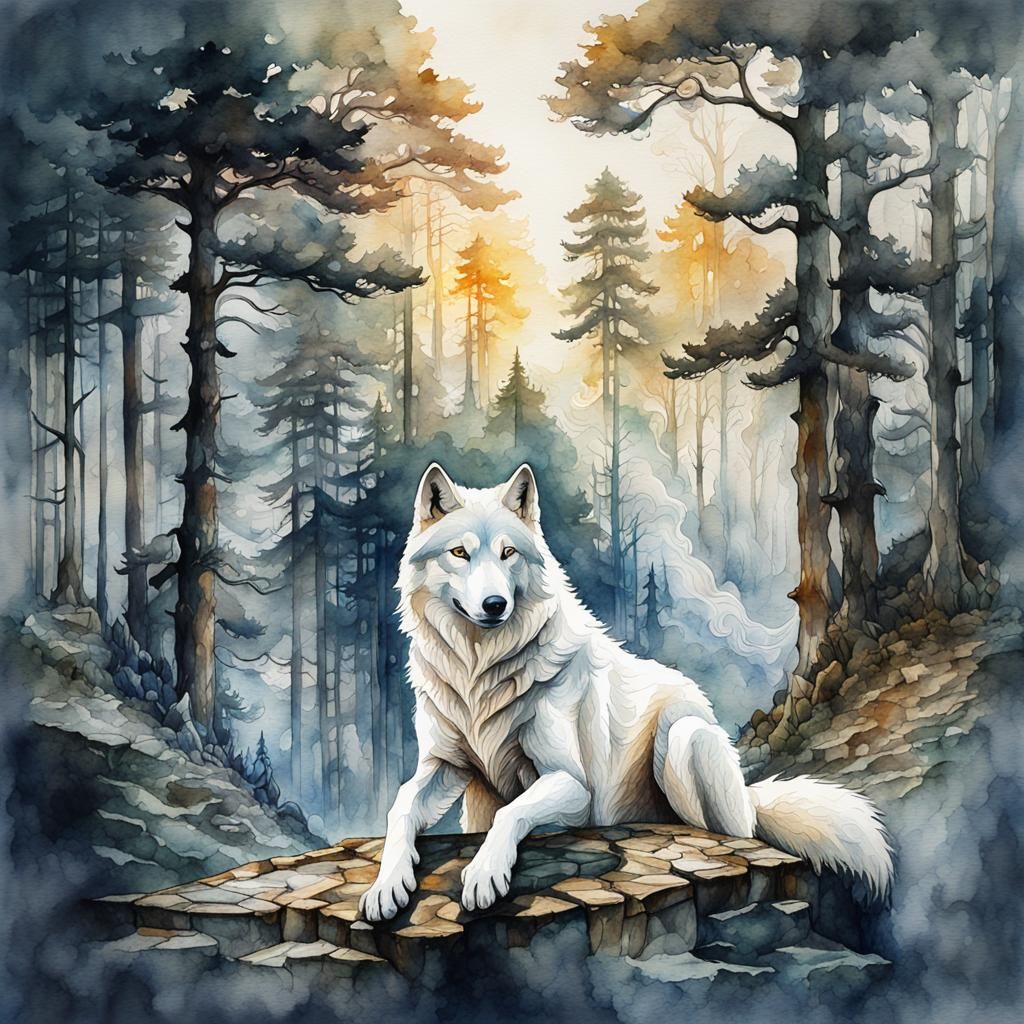 Wolf - AI Generated Artwork - NightCafe Creator