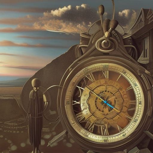 Like a clock whose hands are sweeping past the minutes of its face/ 8k